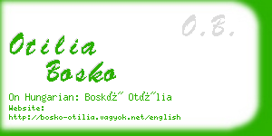 otilia bosko business card